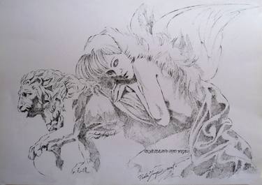 Original Figurative Fantasy Drawings by Paola Imposimato