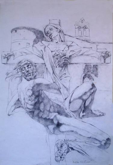 Original Figurative Religious Drawings by Paola Imposimato