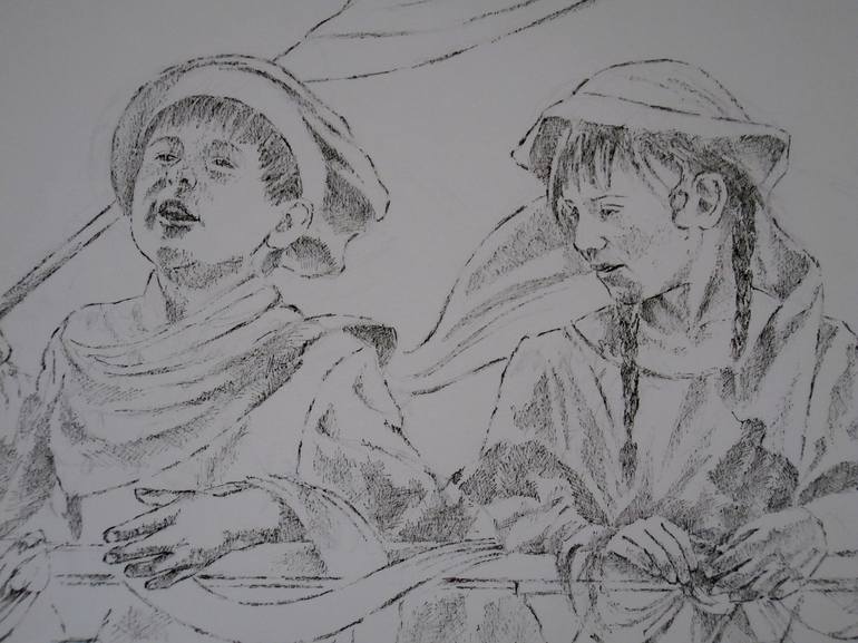 Original Children Drawing by Paola Imposimato