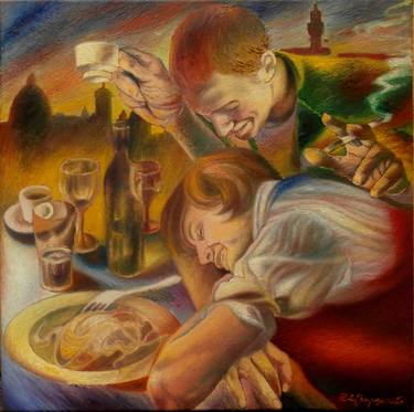 Print of Figurative Food & Drink Paintings by Paola Imposimato
