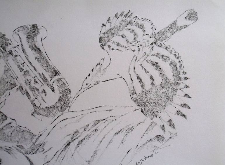 Original Figurative Music Drawing by Paola Imposimato