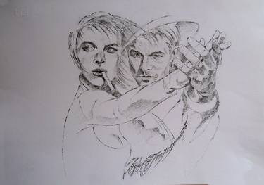 Print of Figurative Portrait Drawings by Paola Imposimato