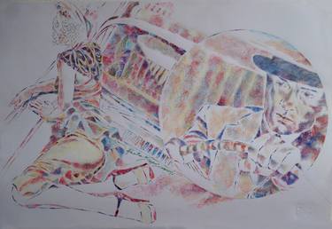 Print of Car Drawings by Paola Imposimato