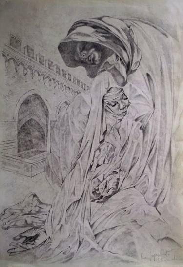 Print of Expressionism Religious Drawings by Paola Imposimato