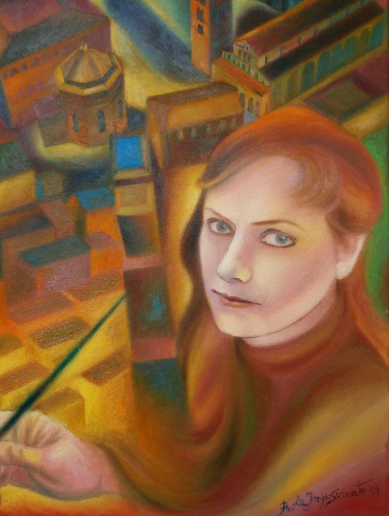 Original Figurative Portrait Painting by Paola Imposimato