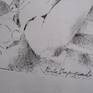 If on foot you walk and by car you travel ... on a motorcycle you dream: this is the dedication inherent in the drawing made in ink and pencil on cardboard, inspired by the passion of the two wheels in harmony with the charm of femininity.