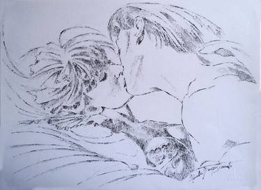 Print of Love Drawings by Paola Imposimato