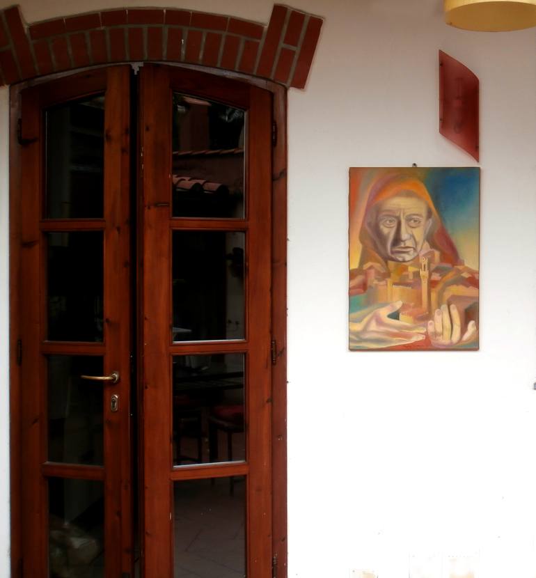 Original Expressionism Religion Painting by Paola Imposimato