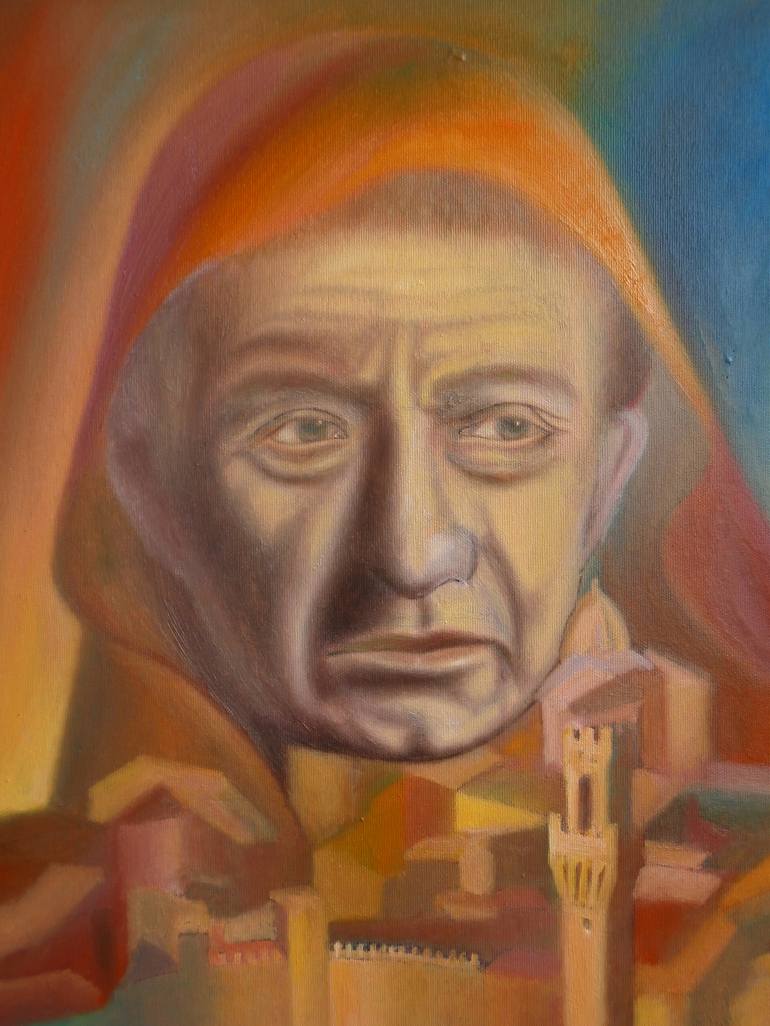 Original Expressionism Religion Painting by Paola Imposimato