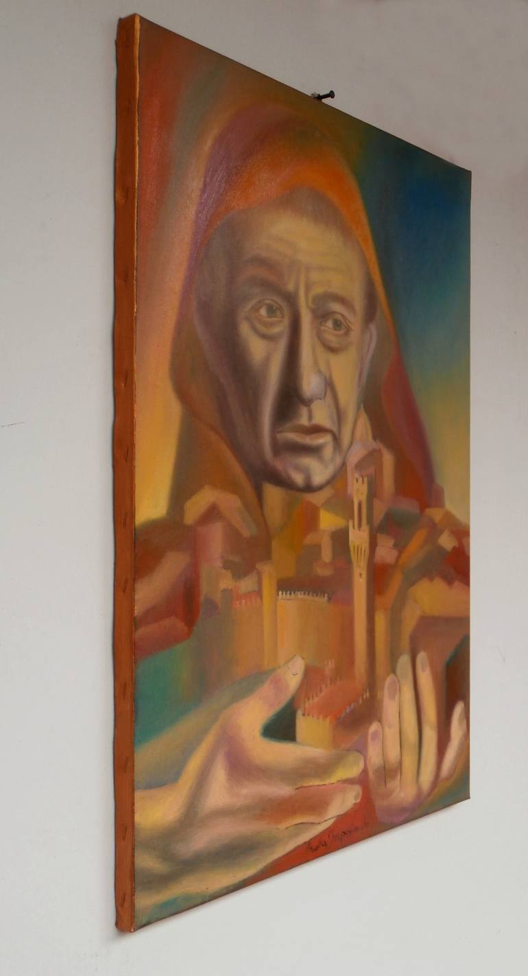 Original Expressionism Religion Painting by Paola Imposimato