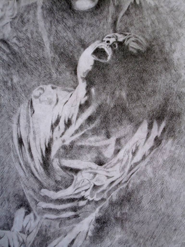 Original Religious Drawing by Paola Imposimato