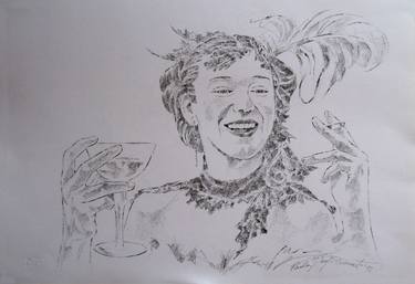 Print of Portraiture Women Drawings by Paola Imposimato