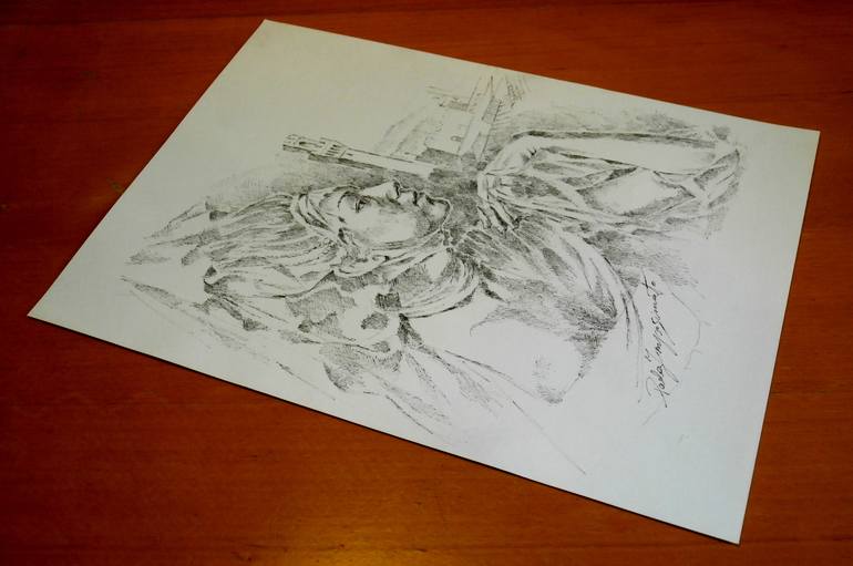 Original Figurative Portrait Drawing by Paola Imposimato