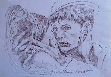 Original Figurative Love Drawings by Paola Imposimato