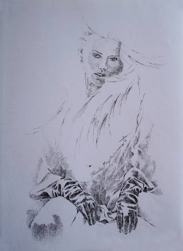 Print of Minimalism Women Drawings by Paola Imposimato