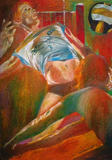 Print of Sport Paintings by Paola Imposimato