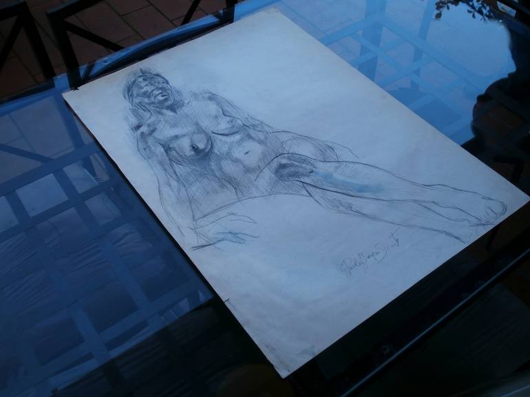 Original Nude Drawing by Paola Imposimato