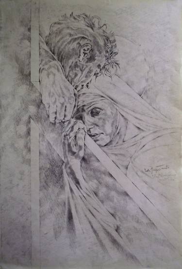 Print of Figurative Religious Drawings by Paola Imposimato