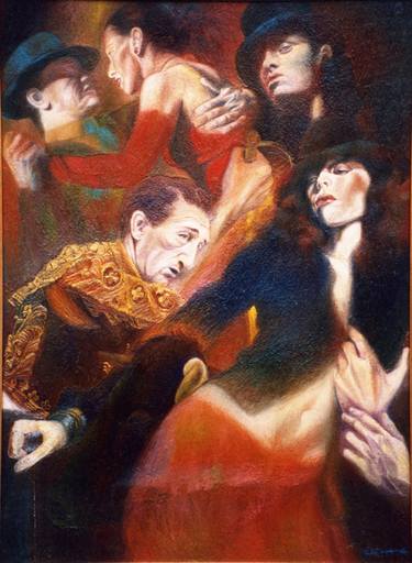 Print of Figurative Performing Arts Paintings by Paola Imposimato