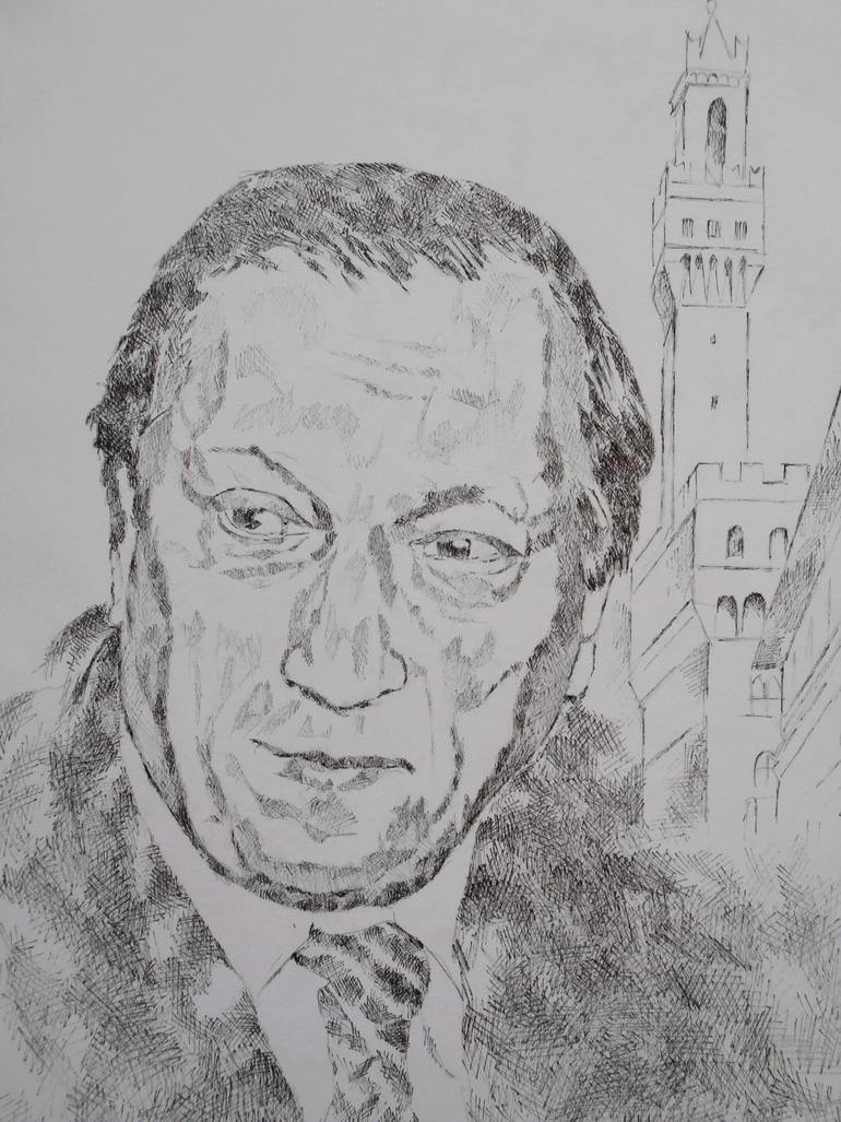 Original Expressionism People Drawing by Paola Imposimato