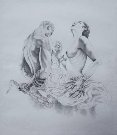 Print of Nude Drawings by Paola Imposimato