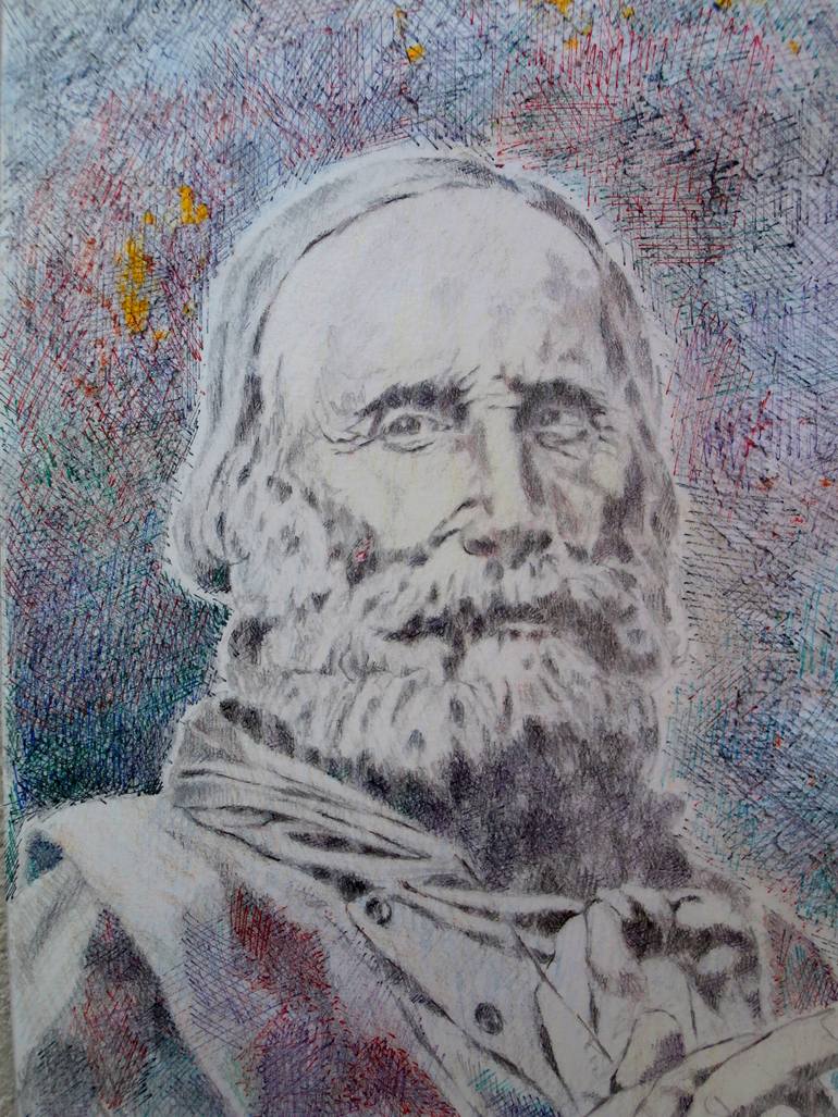 Original Expressionism People Drawing by Paola Imposimato