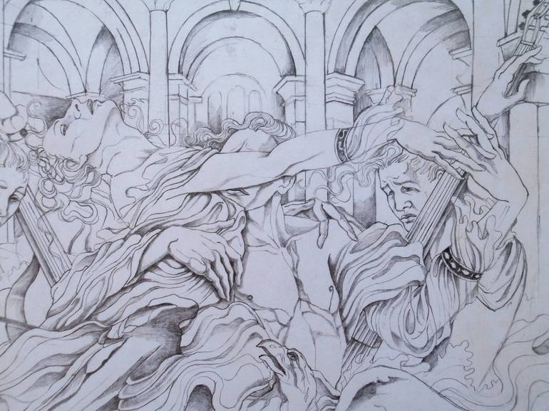 Original Figurative Culture Drawing by Paola Imposimato