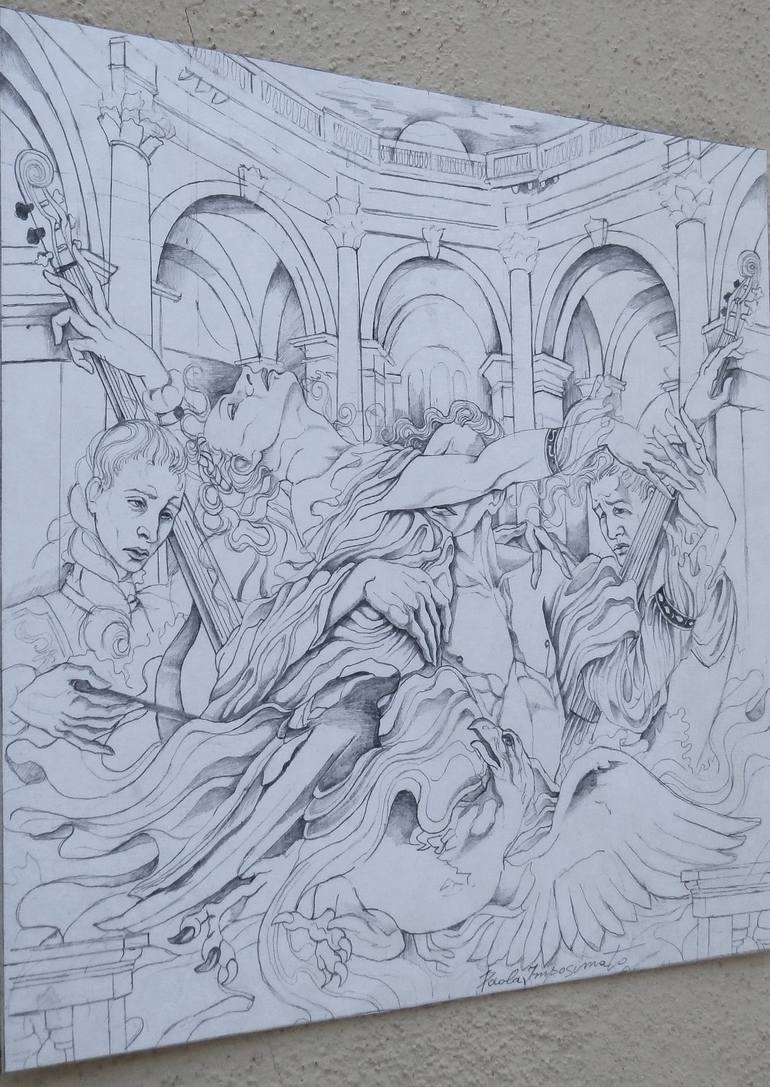 Original Figurative Culture Drawing by Paola Imposimato