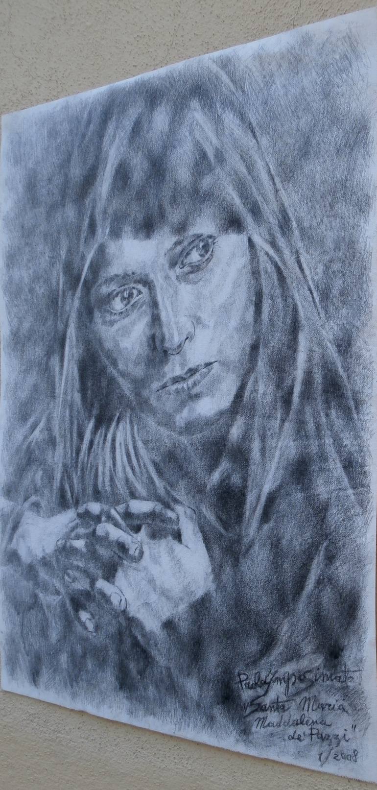 Original Expressionism Religion Drawing by Paola Imposimato
