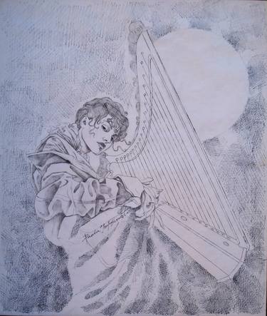 Print of Figurative Music Drawings by Paola Imposimato