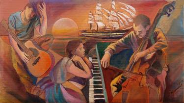 Print of Music Paintings by Paola Imposimato