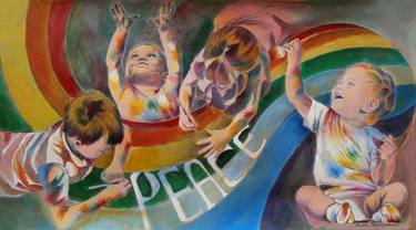 Print of Figurative Kids Paintings by Paola Imposimato