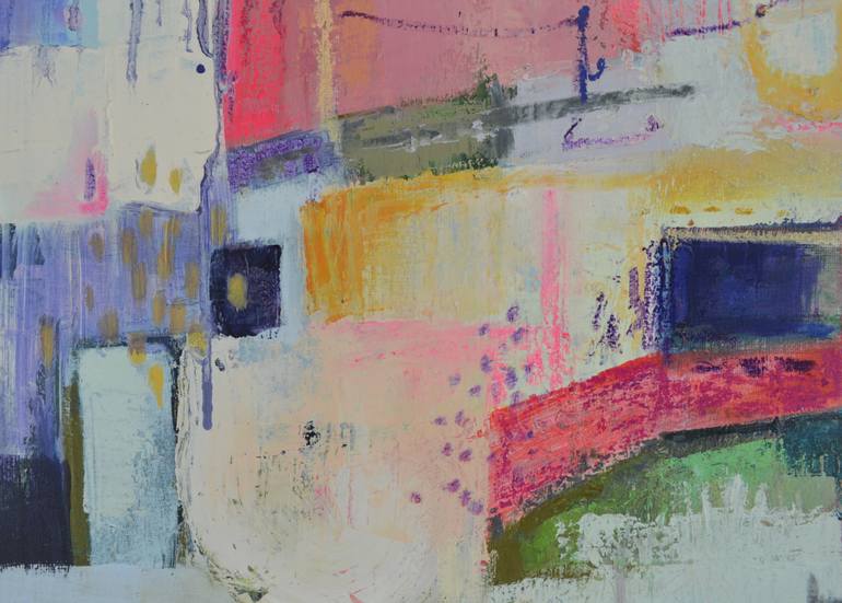 Original Abstract Landscape Painting by Sasja Cappendijk