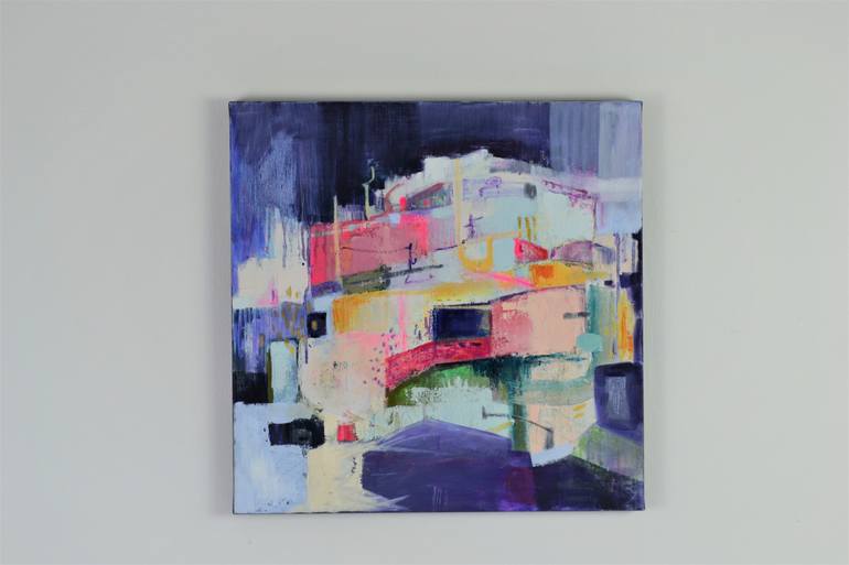 Original Abstract Landscape Painting by Sasja Cappendijk