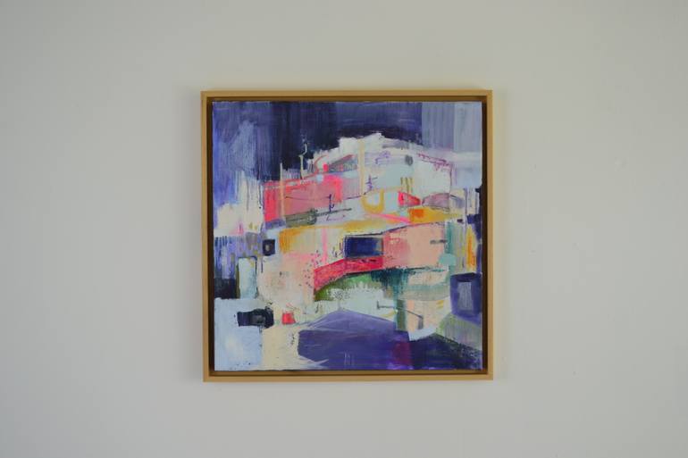 Original Abstract Landscape Painting by Sasja Cappendijk