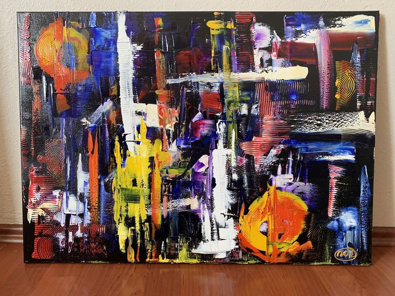 Original Abstract Performing Arts Painting by Nataliia Diadyk