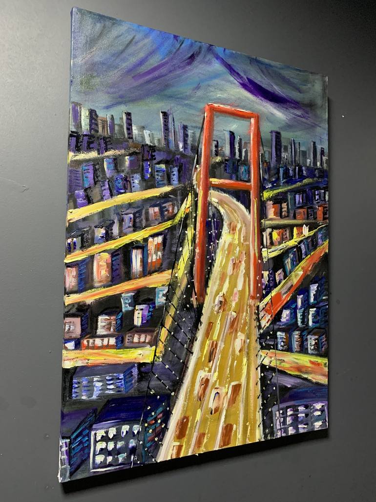 Original Cities Painting by Nataliia Diadyk