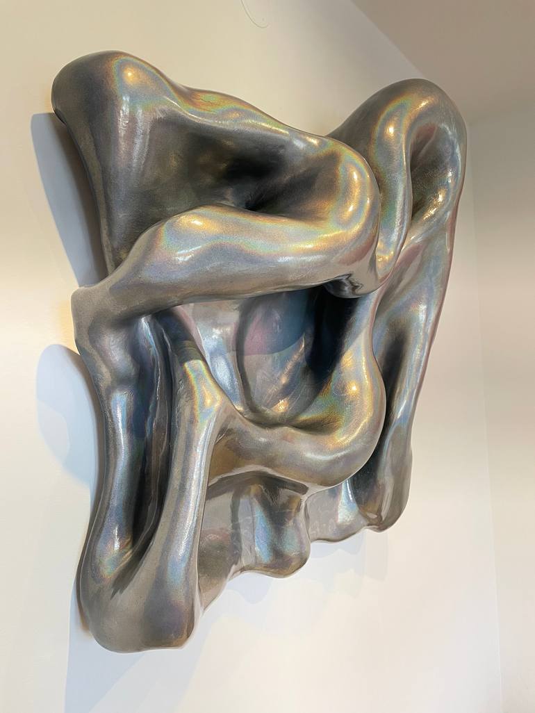 Original Abstract Expressionism Abstract Sculpture by Olita Art