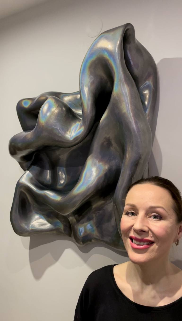 Original Abstract Expressionism Abstract Sculpture by Olita Art