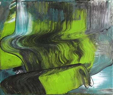 "Green wave" Energy painting 51 thumb