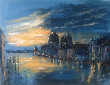 Print of Impressionism Seascape Paintings by vojko anzeljc