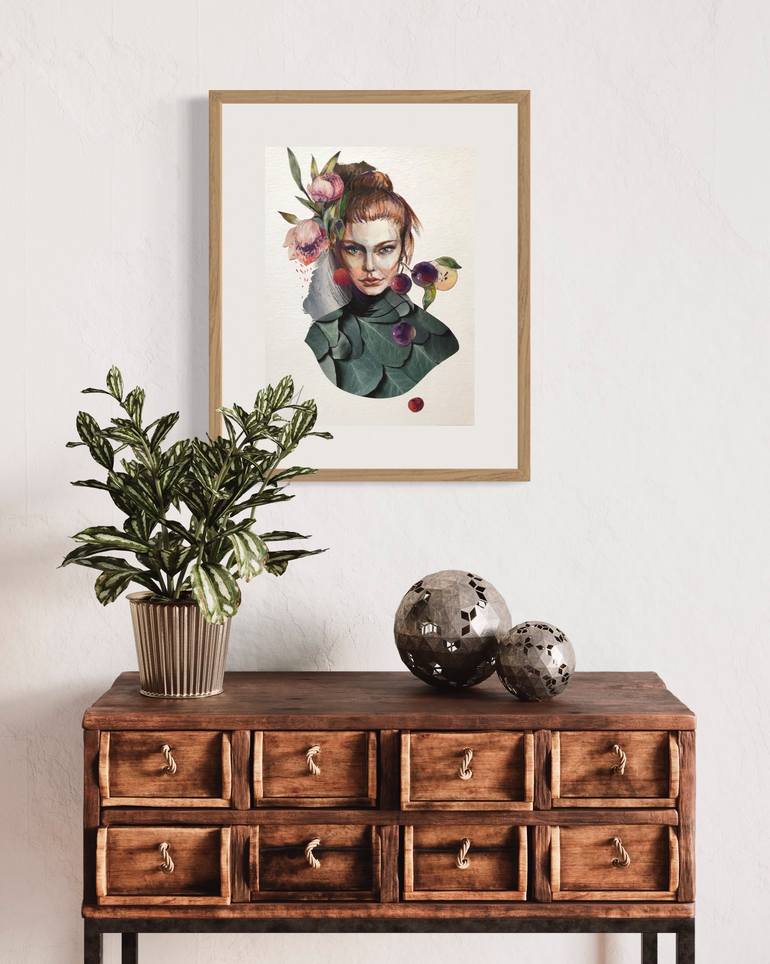 Original Figurative Women Mixed Media by Sofia Khaleeva