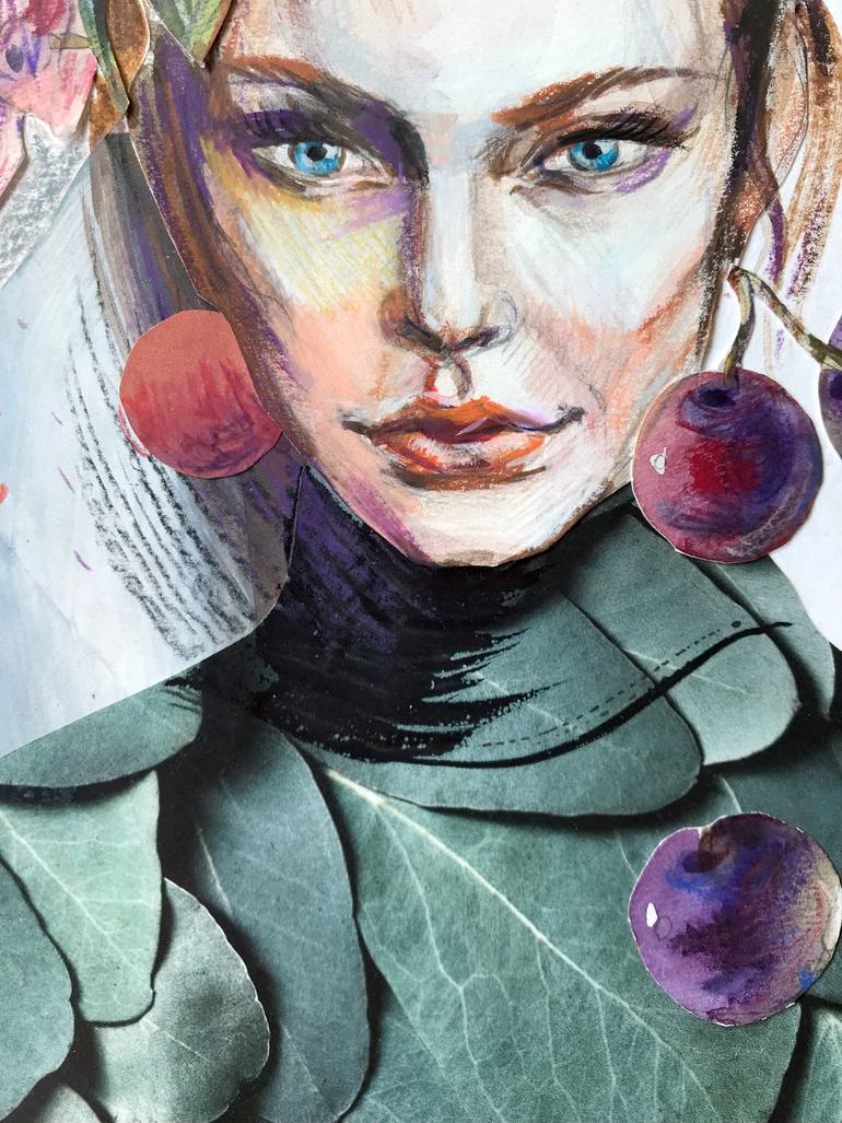 Original Figurative Women Mixed Media by Sofia Khaleeva