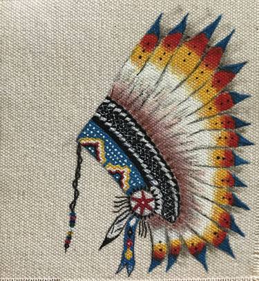 Headdress Lakota desert Native American tribe thumb