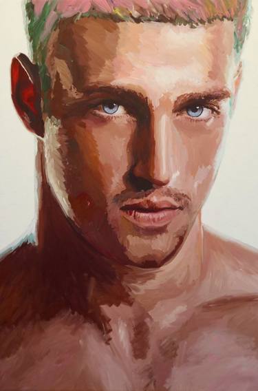 Original Contemporary Portrait Painting by Sophius From Paris