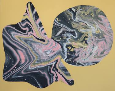 Original Abstract Science/Technology Paintings by Sophius from Paris