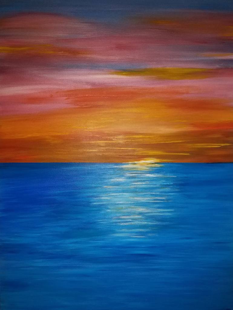 Living Sunset Painting by Angela Asher Setzer | Saatchi Art