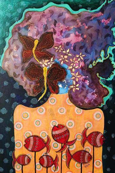 Original Abstract Women Paintings by Anissha Deshpande