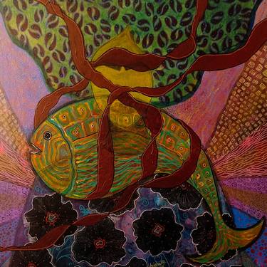 Original Abstract Fish Paintings by Anissha Deshpande