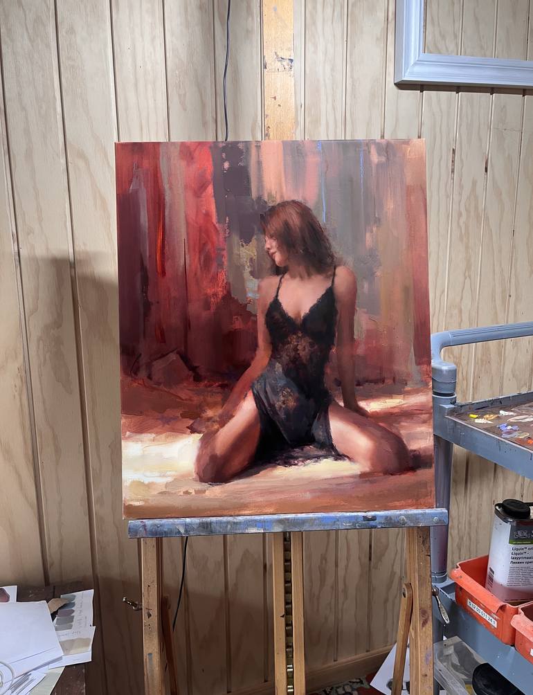 Original Contemporary Erotic Painting by Antony Hinchliffe